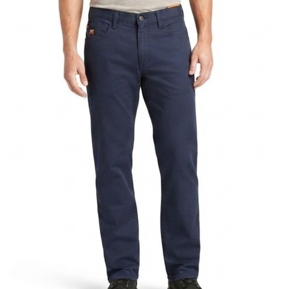 Timberland PRO Straight Fit Work Pants Mens 38x30 Navy 8 Series Flex Canvas
